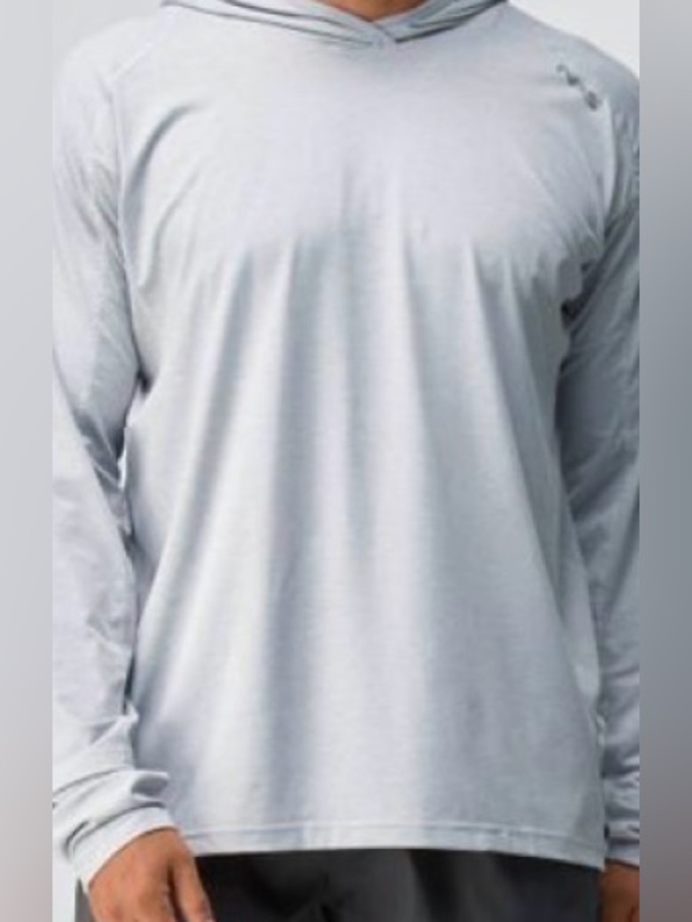NRS Men’s XL Silkweight Hoodie Light Blue UPF 50+ Sun Shirt